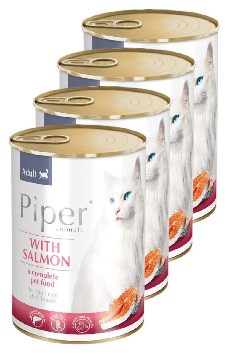 20220915161504_27604ba4 Dolina Noteci Piper Adult Υγρή Τροφή για Ενήλικες Γάτες σε Κονσέρβα με Σολομό χωρίς Σιτηρά 400gr - Image 1