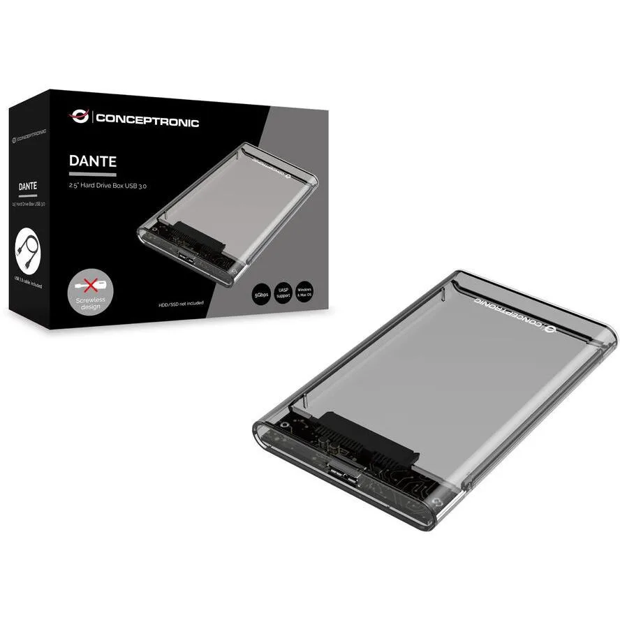 Conceptronic Θήκη για Σκληρό Δίσκο 2.5" SATA III με σύνδεση USB 3.0 DANTE03T - Image 1