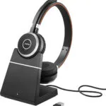 Jabra Evolve 65 SE MS Duo Ασύρματα On Ear Multimedia Ακουστικά με μικροφωνο και σύνδεση Bluetooth