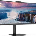 AOC CU34V5CW Ultrawide VA Curved Monitor 34" QHD 3440x1440 με Χρόνο Απόκρισης 4ms GTG