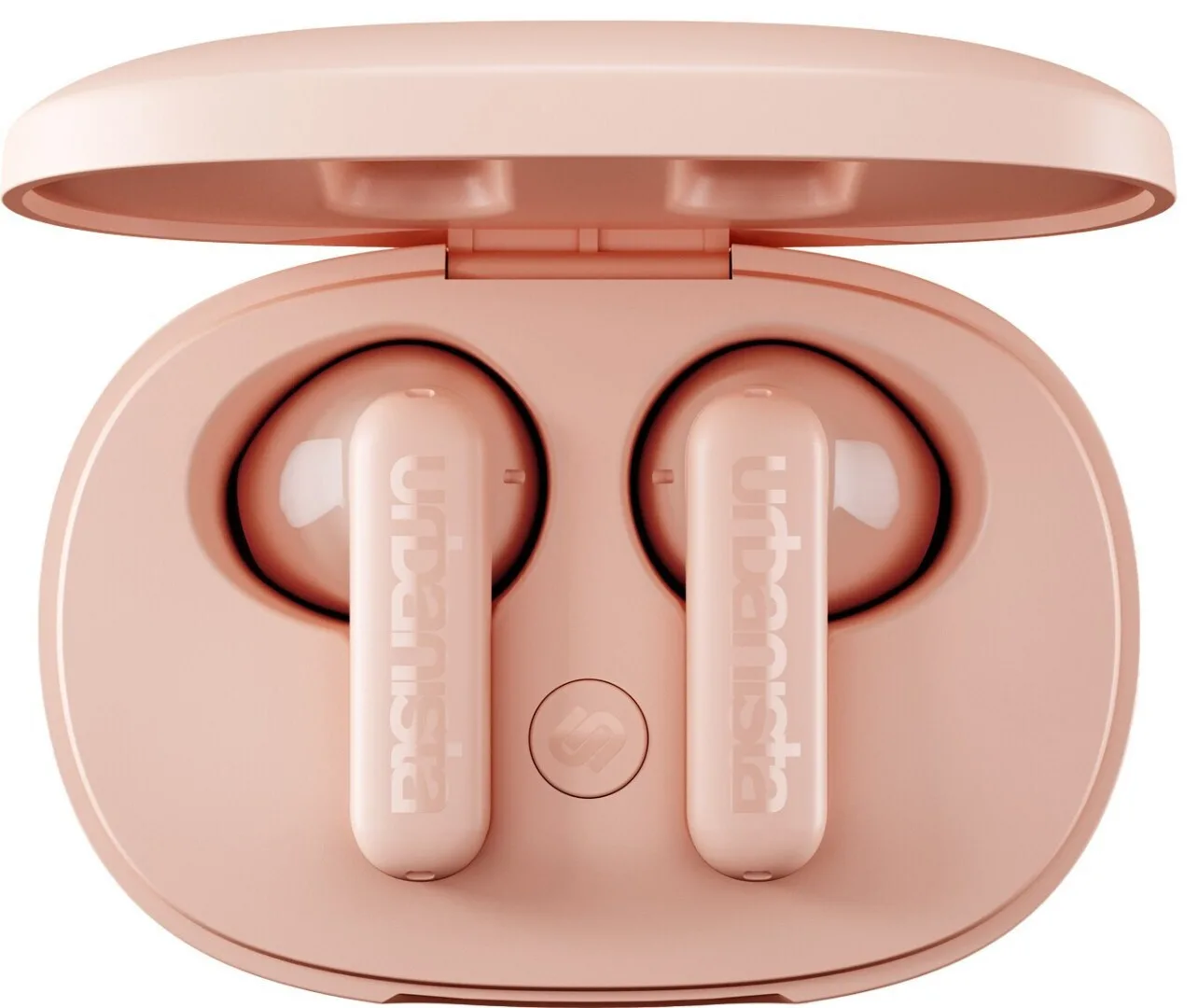 Urbanista Copenhagen Earbud Bluetooth Handsfree Ακουστικά με Αντοχή στον Ιδρώτα και Θήκη Φόρτισης Dusty Pink - Image 1