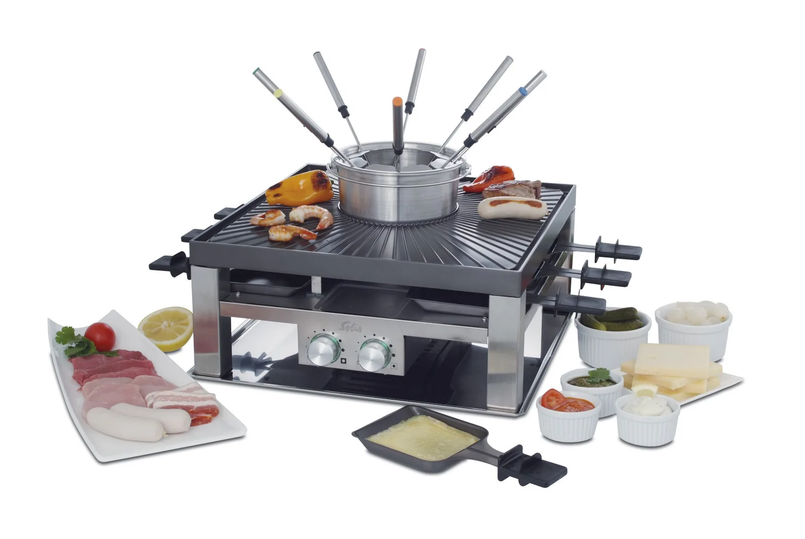 Solis Combi 3in1 Type 796 977.21 Ηλεκτρικό Grill 1200W Γκρι - Image 1
