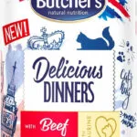 Butcher's Pet Care Delicious Dinners Υγρή Τροφή για Ενήλικες Γάτες σε Φακελάκι με Βοδινό χωρίς Γλουτένη 400gr