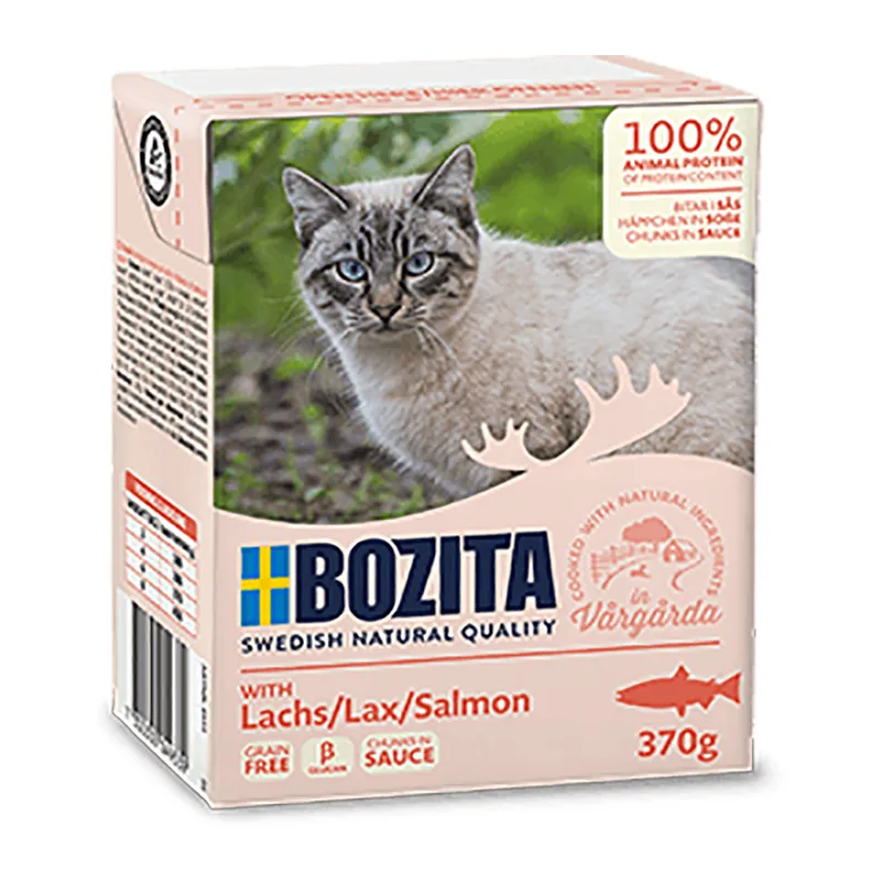 Bozita Feline Υγρή Τροφή για Ενήλικες Γάτες σε Φακελάκι με Σολομό χωρίς Σιτηρά & Γλουτένη 370gr A35-BOZ.64933 - Image 1