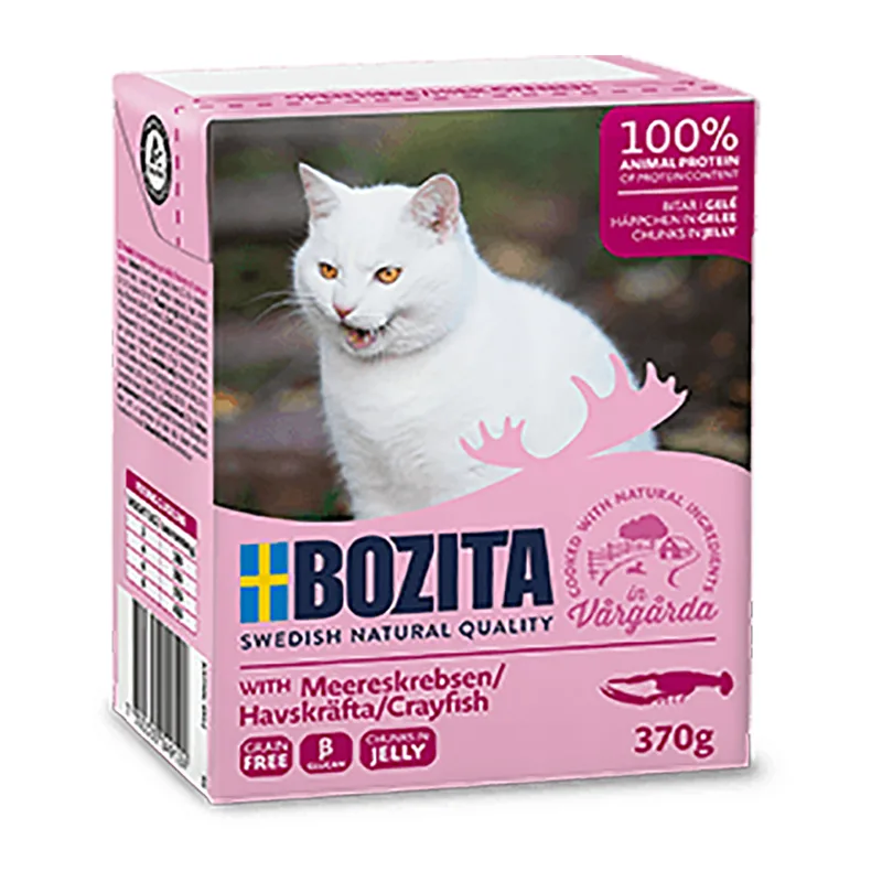 20221010131922_bozita_feline_ygri_trofi_gia_enilikes_gates_se_fakelaki_me_karavida_se_zele_370gr_6tmch Bozita Feline Υγρή Τροφή για Ενήλικες Γάτες σε Φακελάκι με Καβούρι, Κρέας και Σολομό χωρίς Σιτηρά 370gr A35-BOZ.64912 - Image 1