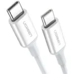 Ugreen US264 USB 2.0 Cable USB-C male - USB-C 60W Λευκό 2m (60520)