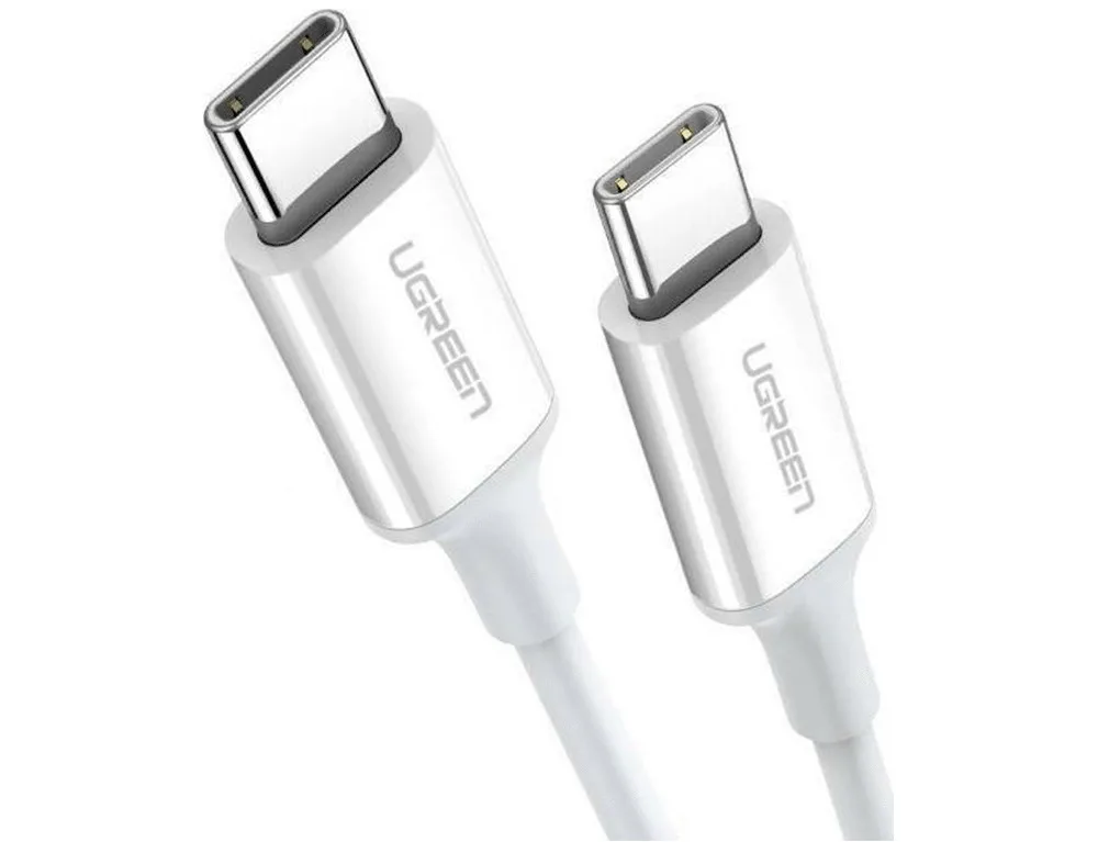 Ugreen US264 USB 2.0 Cable USB-C male - USB-C 60W Λευκό 2m (60520) - Image 1