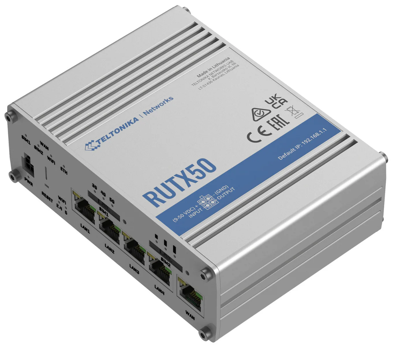 Teltonika RUTX50 Ασύρματο 4G Router Wi‑Fi 5 με 4 Θύρες Gigabit - Image 1