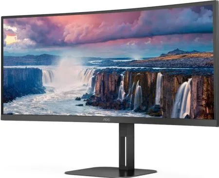 AOC CU34V5C Ultrawide VA Curved Monitor 34" QHD 3440x1440 με Χρόνο Απόκρισης 4ms GTG - Image 1