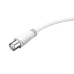 HAMA Καλώδιο Κεραίας Coax male - Coax female Λευκό 1.5m (00205045)
