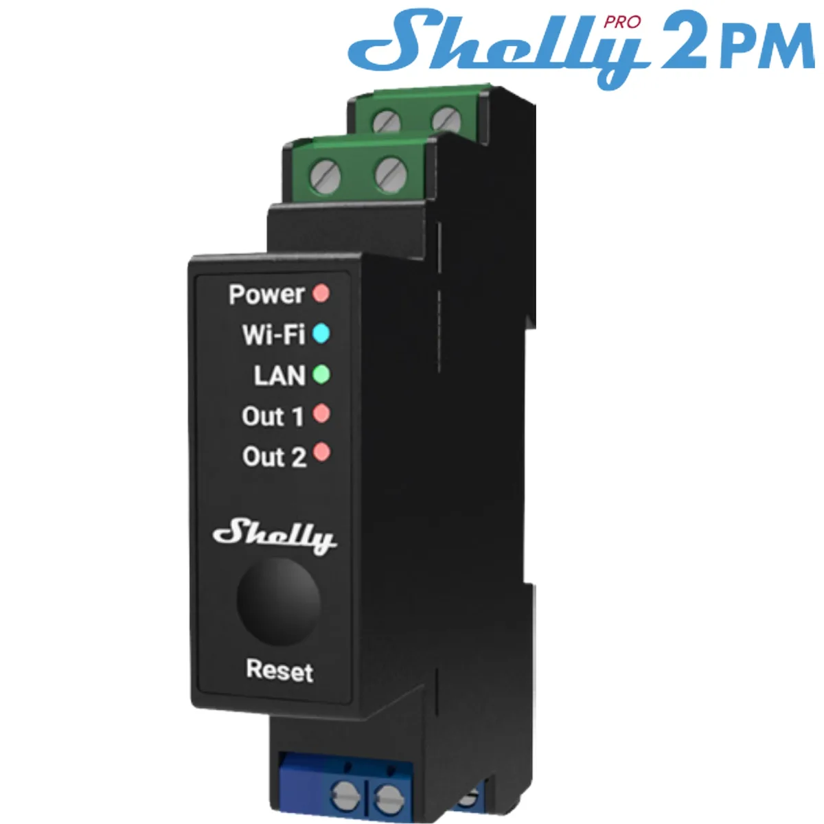 20221019142302_shelly_pro2pm_smart_endiamesos_diakoptis_me_wi_fi_kai_bluetooth Shelly PRO 2PM Ρελέ Ράγας Ισχύος 16A με Τάση 230V - Image 1