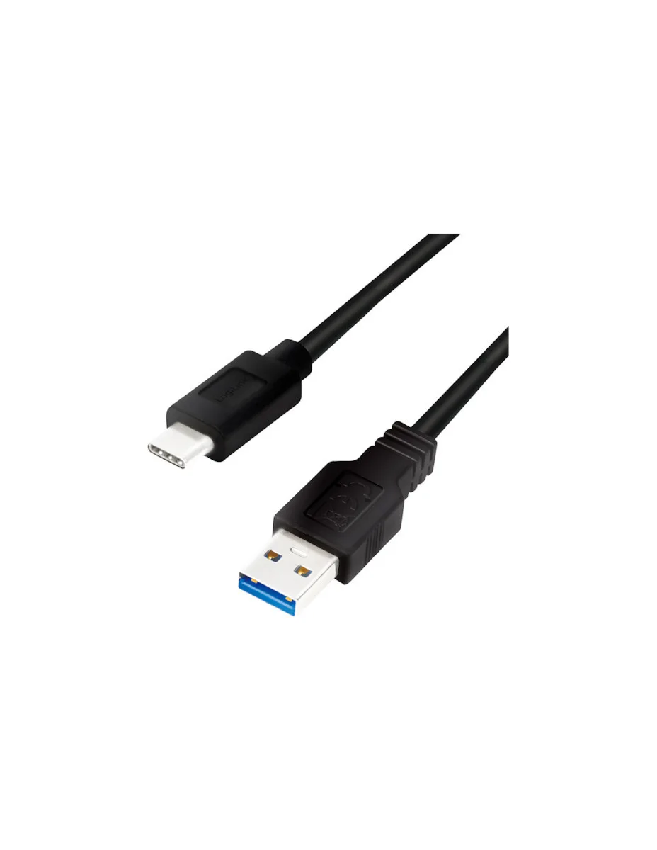 20221021095544_logilink_regular_usb_3_2_cable_usb_c_male_usb_a_male_mayro_0_5m_cu0167 LogiLink USB 3.2 Cable USB-C male - USB-A Μαύρο 0.5m (CU0167) - Image 1
