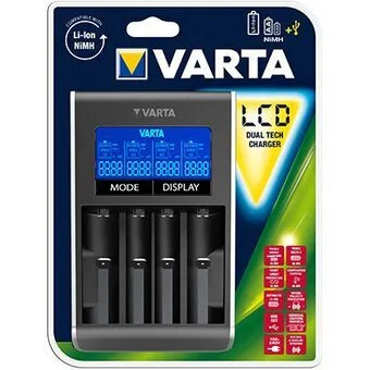 Varta Dual Tech Charger 4 Μπαταριών Li-ion/Ni-MH Μεγέθους AA/AAA/18650 - Image 1