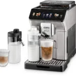 De'Longhi Eletta Explore Αυτόματη Μηχανή Espresso 1450W Πίεσης 19bar για Cappuccino με Μύλο Άλεσης Titanium