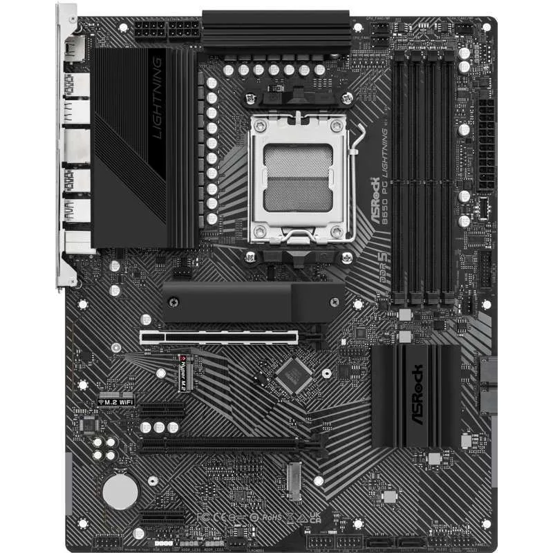 ASRock B650 PG Lightning Motherboard ATX με AMD AM5 Socket 90-MXBK20-A0UAYZ - Image 1