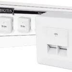 Digitus Μονή Εξωτερική Πρίζα Δικτύου RJ45 Τύπου Cat6 σε Λευκό Χρώμα DN-9006/B5-N
