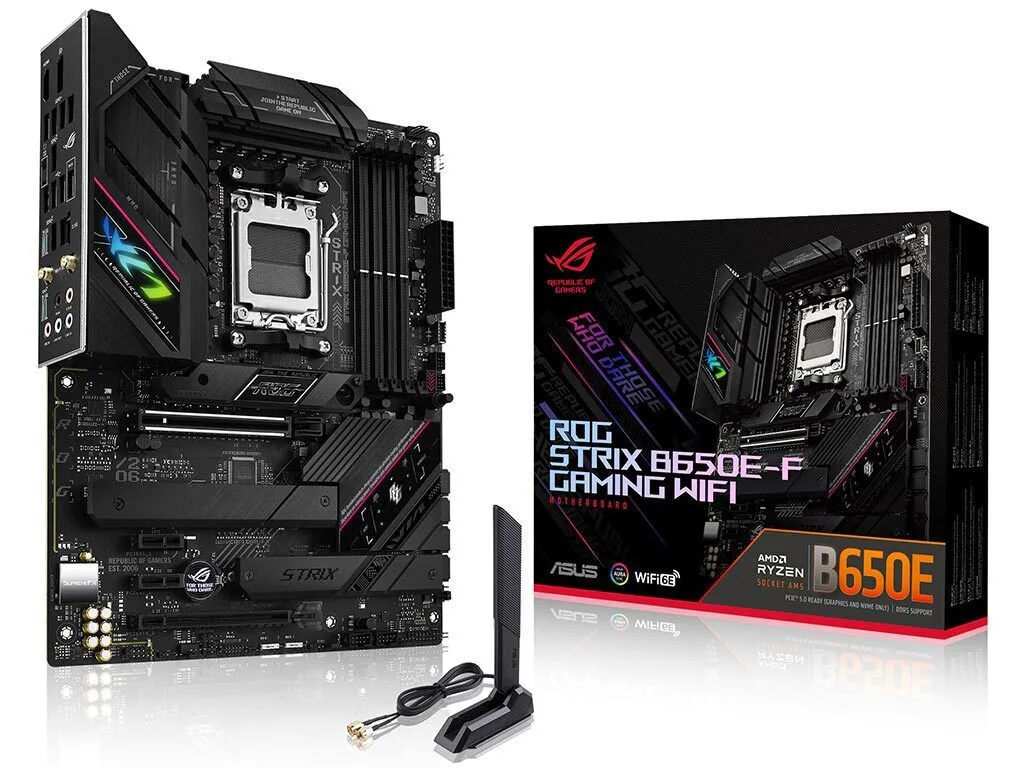 Asus ROG Strix B650E-F Gaming Wi-Fi Motherboard ATX με AMD AM5 Socket 90MB1BQ0-M0EAY0 - Image 1