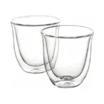 De'Longhi Cappuccino Set Σετ Ποτήρια Καφέ/Freddo από Γυαλί 190ml 5513214601 2τμχ