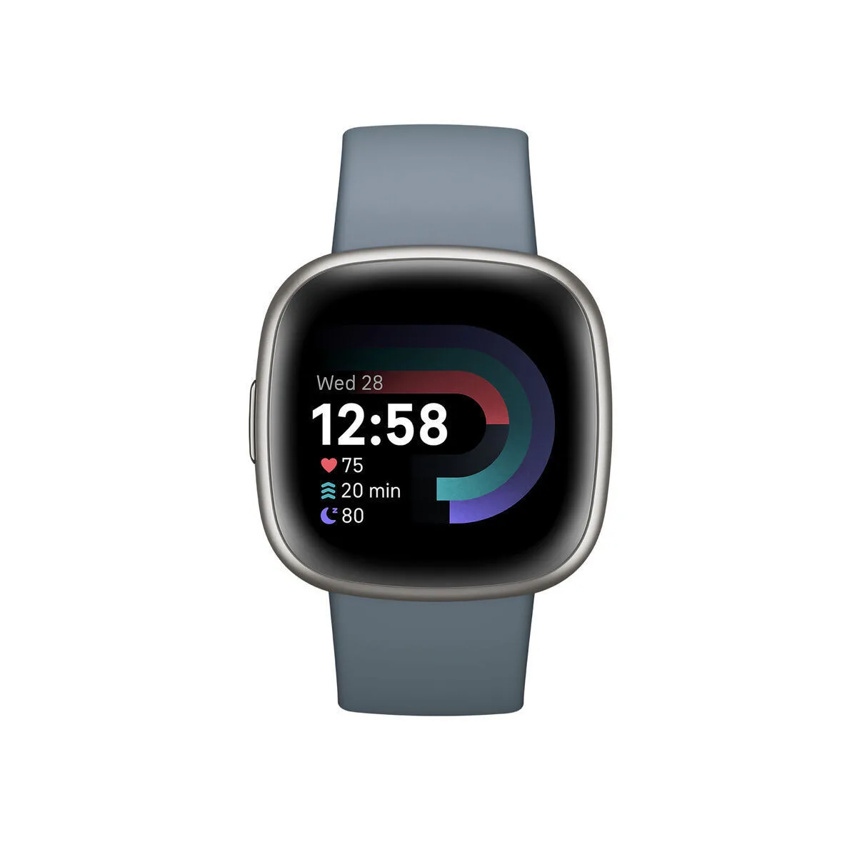 20221101145734_fitbit_versa_4_aluminium_adiavrocho_smartwatch_me_palmografo_blue_platinum Fitbit Versa 4 Aluminium 41mm Αδιάβροχο Smartwatch με Παλμογράφο (Blue/Platinum) - Image 1