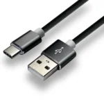 everActive CBS-1CB Braided USB 2.0 Cable USB-C male - USB-A Μαύρο 1m