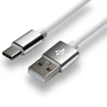 everActive Braided USB 2.0 Cable USB-C male - USB-A Λευκό 1m (CBS-1CW)