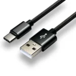 everActive CBB-1CB Braided USB 2.0 Cable USB-C male - USB-A Μαύρο 1m