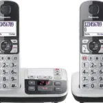 Panasonic KX-TGE522 Ασύρματο Τηλέφωνο Duo Ασημί