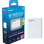 Panasonic Eneloop Smart Plus BQ-CC87 USB Φορτιστής 4 Μπαταριών Ni-MH Μεγέθους AA/AAA σε Λευκό χρώμα