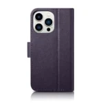 iCarer Anti-RFID Wallet Δερμάτινο Dark Purple (iPhone 14 Pro) WMI14220726-DP