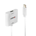 Lindy Μετατροπέας USB-C male σε HDMI female Λευκό 1τμχ 43339