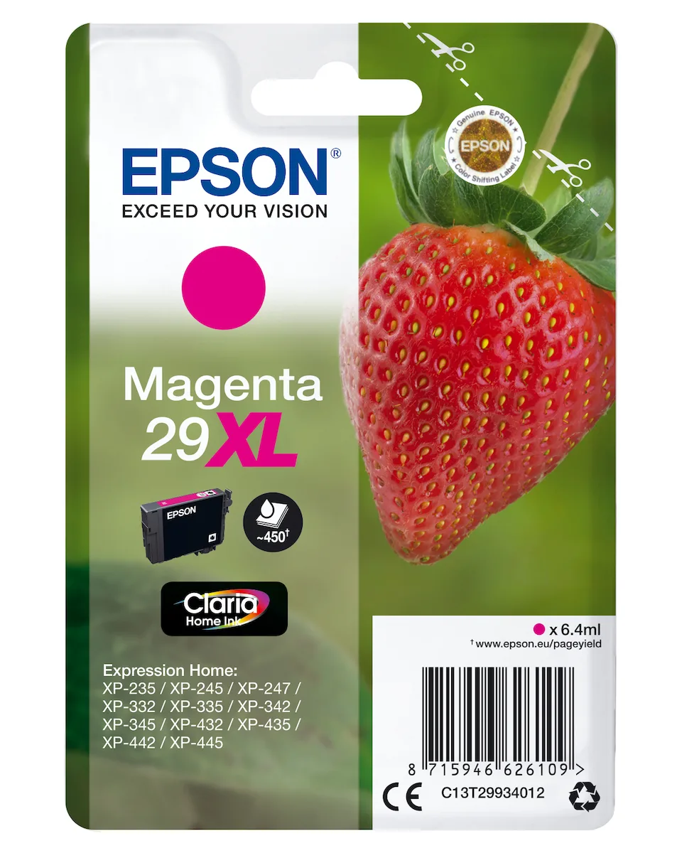 Epson 29XL Γνήσιο Μελάνι Εκτυπωτή InkJet Ματζέντα (C13T29934010 C13T29934012) - Image 1