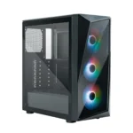 CoolerMaster CMP 520 Gaming Midi Tower Κουτί Υπολογιστή με Πλαϊνό Παράθυρο και RGB Φωτισμό Μαύρο