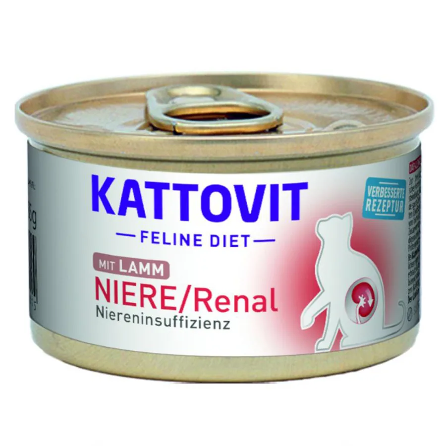 20221115163924_5c7df6c8 Kattovit Niere/Renal Υγρή Τροφή για Ενήλικες Γάτες σε Κονσέρβα με Αρνί χωρίς Γλουτένη 85gr 77201 - Image 1