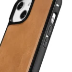 iCarer Leather Oil Wax Back Cover Δερμάτινο Tan (iPhone 14) WMI14220717-TN