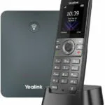 Yealink W73P Ασύρματο Τηλέφωνο IP 10 γραμμών Μαύρο