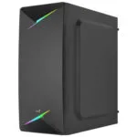 Aerocool Talon Gaming Midi Tower Κουτί Υπολογιστή με Πλαϊνό Παράθυρο και RGB Φωτισμό Μαύρο