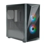 CoolerMaster CMP 320 Gaming Mini Tower Κουτί Υπολογιστή με Πλαϊνό Παράθυρο και RGB Φωτισμό Μαύρο