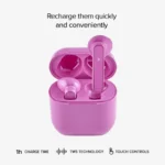SBS Hero Nubox In-ear Bluetooth Handsfree Ακουστικά με Θήκη Φόρτισης Ροζ