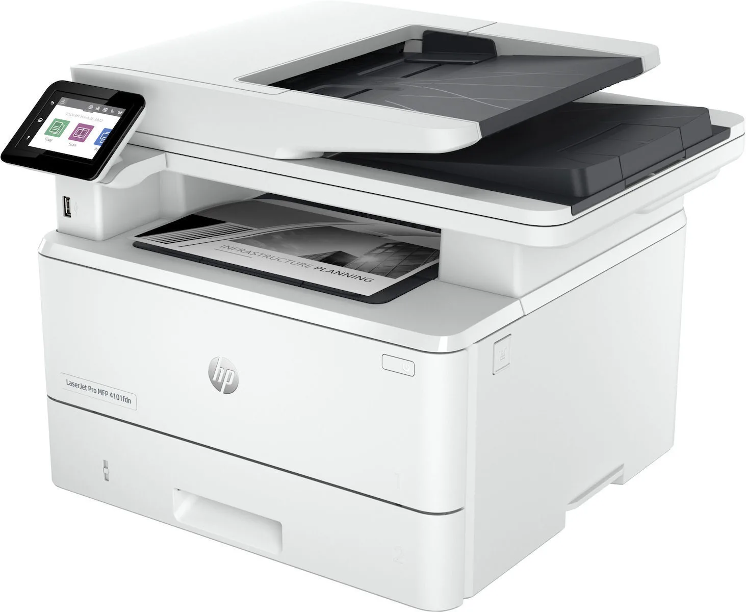 HP LaserJet Pro MFP 4102DW Ασπρόμαυρο Πολυμηχάνημα με WiFi και Mobile Print - Image 1