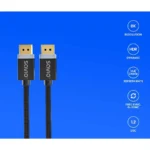 Savio Cable DisplayPort male - DisplayPort male 1m Μαύρο (CL-165)