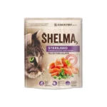 Shelma Sterilised Ξηρά Τροφή χωρίς Σιτηρά για Ενήλικες Στειρωμένες Γάτες με Σολομό 0.75kg