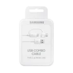 Samsung Regular USB to micro USB / Type-C Cable 3A Λευκό 1.5m (EP-DG930DWEGWW)
