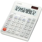Casio Αριθμομηχανή 12 Ψηφίων σε Λευκό Χρώμα DE-12E-WE