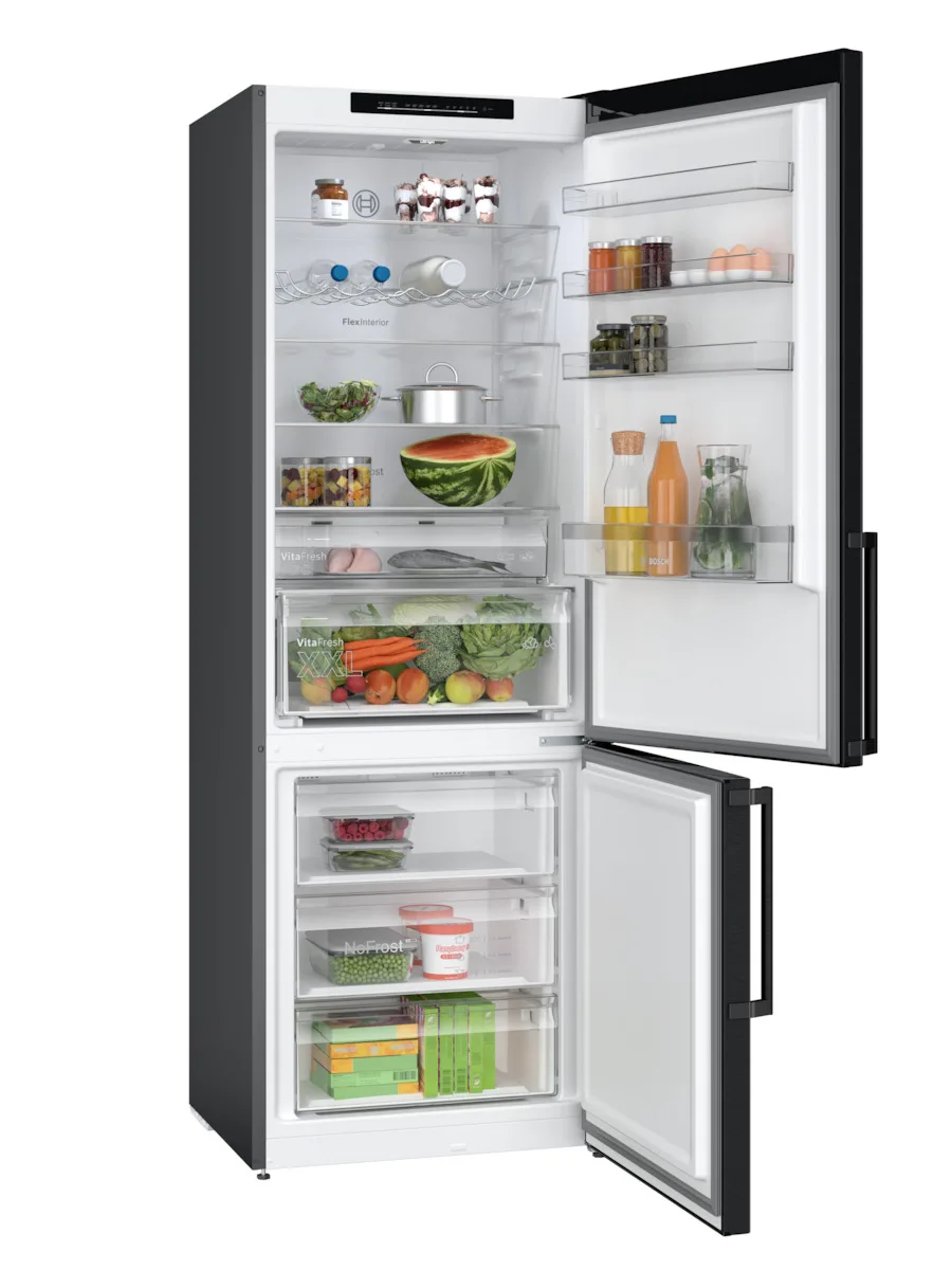 20221205124333_e7207173 Bosch Ψυγειοκαταψύκτης 440lt Total NoFrost Υ203xΠ70xΒ66.7εκ. Μαύρος KGN49VXCT - Image 1