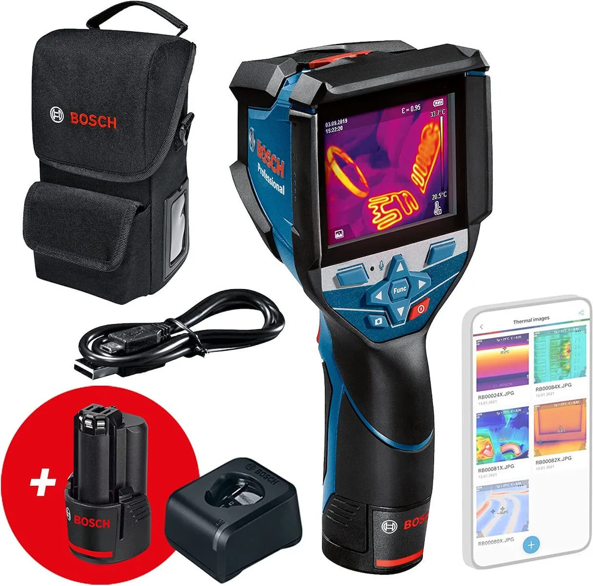 20221206094856_4cfb6766 Bosch GTC 600 C Θερμοκάμερα με Οθόνη 3.5" για Θερμοκρασίες από -20°C έως 600°C - Image 1