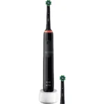 Oral-B Pro 3 3000 Ηλεκτρική Οδοντόβουρτσα με Χρονομετρητή και Αισθητήρα Πίεσης Black Edition