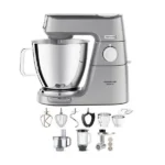 Kenwood Titanium Chef Baker XL KVL85.594SI Κουζινομηχανή 1200W με Γυάλινο Κάδο 7lt