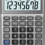 Casio Αριθμομηχανή Λογιστική 8 Ψηφίων σε Γκρι Χρώμα MS-80F