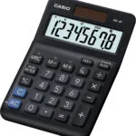 Casio Αριθμομηχανή Λογιστική 8 Ψηφίων σε Μαύρο Χρώμα MS-8F