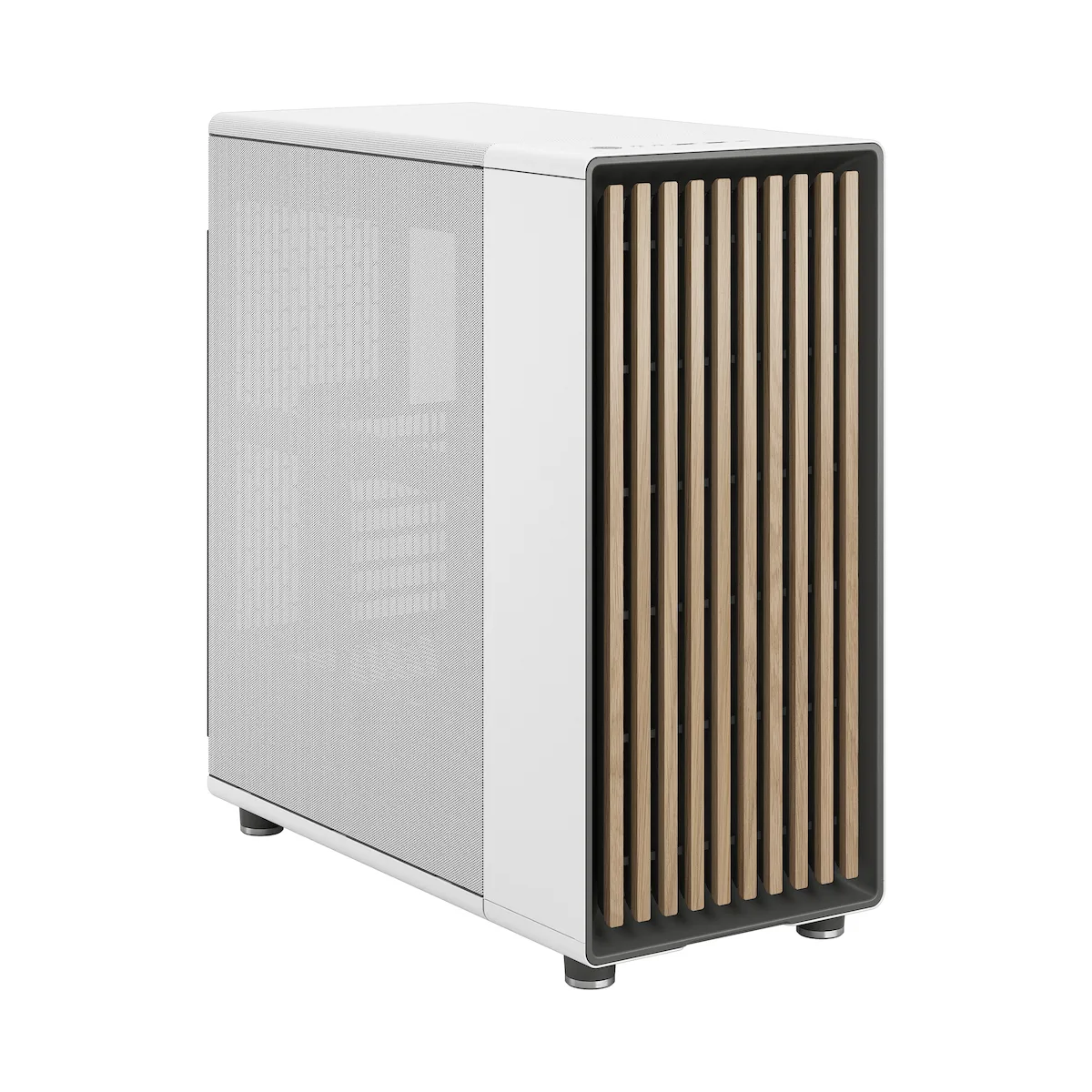 Fractal Design North Gaming Midi Tower Κουτί Υπολογιστή με Πλαϊνό Παράθυρο Chalk White - Image 1
